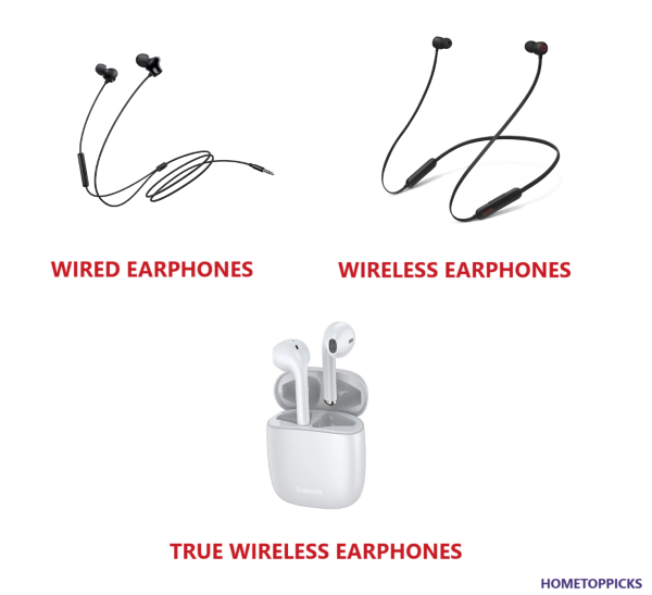 Wired vs. wireless vs. true wireless earbuds